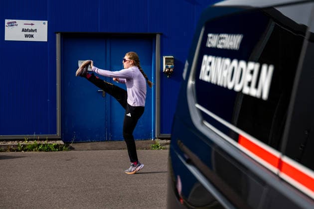 07.07.2026, GER, Rennrodeln Einsitzer, Saison 26 27, Frauen Männer, Startlehrgang Trainingslehrgang des BSD Nationalkader A-Kader Olympiakader Antonia Pietschmann 98559 Oberhof LOTTO Thüringen EISARENA Oberho Thüringen Deutschland *** July 7, 2026, GER, Singles Luge, Season 26–27, Women Men, Start Training Course, BSD National Squad A Squad, Olympic Squad, Antonia Pietschmann, 98559 Oberhof, LOTTO Thuringia, EISARENA Oberhof, Thuringia, Germany