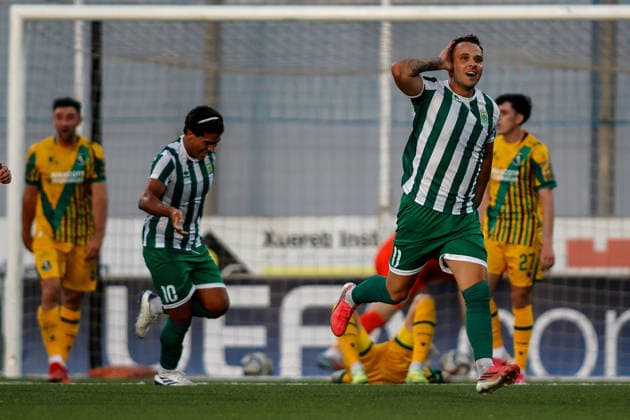 UEFA Champions League First Qualifying Round First Leg, Centenary Stadium, Attard, Malta 7 7 2026 Floriana vs Shamrock Rovers Floriana™s Robert MuriÄ‡ celebrates after he scores his sides 1st goal of the match Robert MuriÄ‡ celebrates after he scores his sides 1st goal of the match 7 7 2026  Copyright: xx __ZL4973