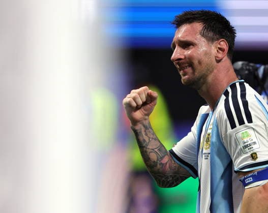 FIFA World Cup, WM, Weltmeisterschaft, Fussball 2026 - Round of 16 - Argentina vs Egypt Lionel Messi of Argentina celebrates after winning the FIFA World Cup 2026 Round of 16 match Argentina against Egypt, in Atlanta, USA, 07 July 2026. ATLANTA United States  Copyright: xCRISTOBALxHERRERA-ULASHKEVICHx