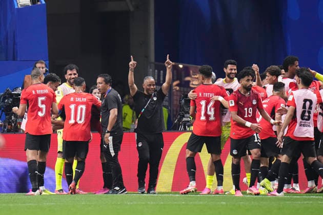 July 7, 2026, Atlanta, Georgia, United States: Mostafa Zico of Egypy celebrates after scoring his team s second goal during the FIFA World Cup, WM, Weltmeisterschaft, Fussball 2026 Round of 16 match between Argentina and Egypt at Atlanta Stadium on July 07, 2026 in Atlanta, Georgia. Atlanta United States - ZUMAa181 20260707_zaa_a181_053 Copyright: xJosexBretonx
