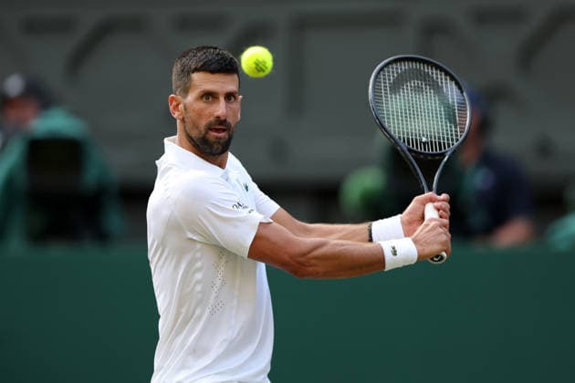 Novak Djokovic during his quarter-final match Wimbledon Tennis Championships, Day 9, The All England Lawn Tennis and Croquet Club, London, UK - 07 Jul 2026London The All England Lawn Tennis and United Kingdom  Copyright: xKieranxMcManus Shutterstockx 16978030dw