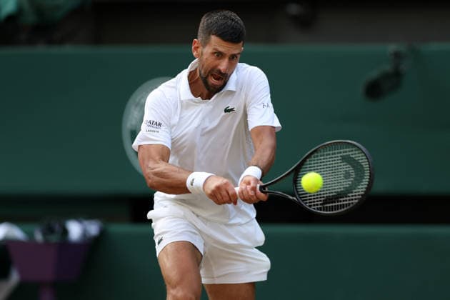 Novak Djokovic during his quarter-final match Wimbledon Tennis Championships, Day 9, The All England Lawn Tennis and Croquet Club, London, UK - 07 Jul 2026London The All England Lawn Tennis and United Kingdom  Copyright: xKieranxMcManus Shutterstockx 16978030ds