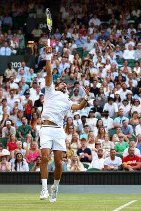 Novak Djokovic during his quarter-final match Wimbledon Tennis Championships, Day 9, The All England Lawn Tennis and Croquet Club, London, UK - 07 Jul 2026London The All England Lawn Tennis and United Kingdom  Copyright: xKieranxMcManus Shutterstockx 16978030eh