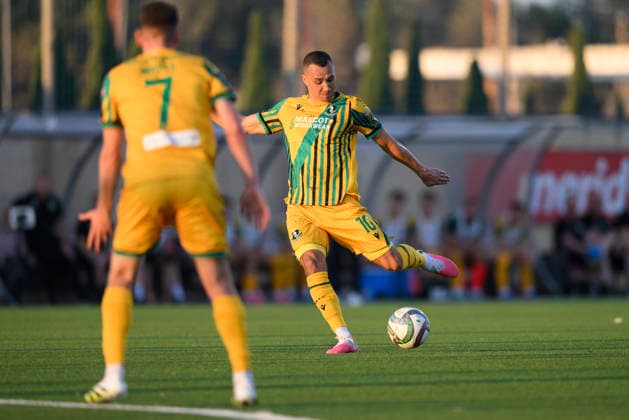 Graham Burke seen during UEFA Champions League first round qualifying game between teams of Floriana and Shamrock Rovers (Beppe Camilleri Ball Raw Images) Marsa Centenary Stadium Malta Copyright: xBeppexCamillerix beppecamilleri_floriana_shamrock_2526_2-9