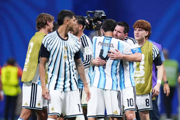July 7, 2026, Atlanta, Georgia, United States: Players of Argentina celebrate the victory during the FIFA World Cup, WM, Weltmeisterschaft, Fussball 2026 Round of 16 match between Argentina and Egypt at Atlanta Stadium on July 07, 2026 in Atlanta, Georgia. Argentina V Egypt: Round Of 16 - FIFA World Cup 2026  - ZUMAa181 20260707_zaa_a181_080 Copyright: xJosexBretonx
