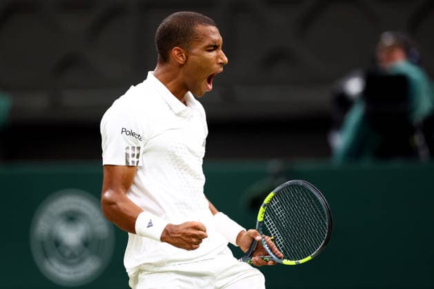 Felix Auger-Aliassime during his quarter-final match Wimbledon Tennis Championships, Day 9, The All England Lawn Tennis and Croquet Club, London, UK - 07 Jul 2026London The All England Lawn Tennis and United Kingdom  Copyright: xJamesxMarsh Shutterstockx 16978027de