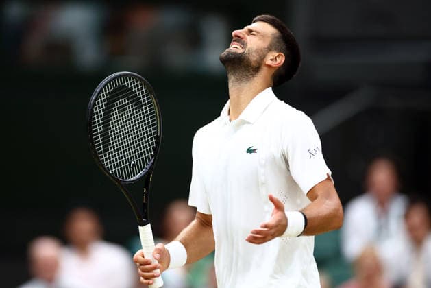 Novak Djokovic during his quarter-final match Wimbledon Tennis Championships, Day 9, The All England Lawn Tennis and Croquet Club, London, UK - 07 Jul 2026London The All England Lawn Tennis and United Kingdom  Copyright: xJamesxMarsh Shutterstockx 16978027cy
