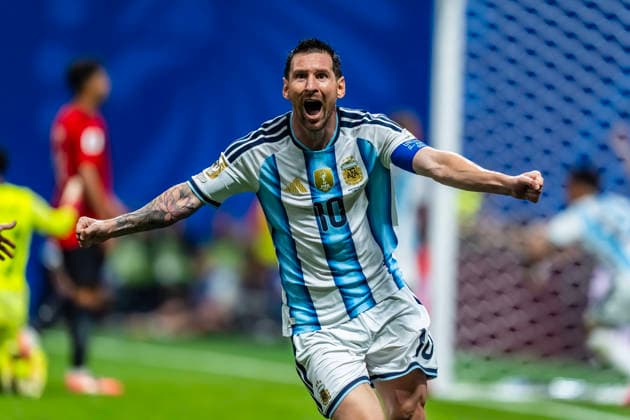 July 7, 2026, Atlanta, Georgia, USA: Argentina forward Lionel Messi (10) celebrates after scoring a goal against Egypt during their World Cup: Round of 16 match at Atlanta Stadium in ATLANTA, Georgia. Argentina defeats Egypt 3:2 in regulation play. World Cup: Round Of 16: Argentina Vs Egypt: Lionel Messi  - ZUMAa161 20260707_aaa_a161_008 Copyright: xWalterxArcex xGMGx