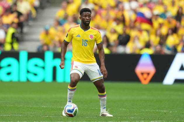 FIFA World Cup, WM, Weltmeisterschaft, Fussball 2026 - Round of 16 - Switzerland vs Colombia Jefferson Lerma of Colombia in action during the FIFA World Cup 2026 Round of 16 match Switzerland against Colombia, in Vancouver, Canada, 07 July 2026. VANCOUVER Canada  Copyright: xBOBxFRIDx