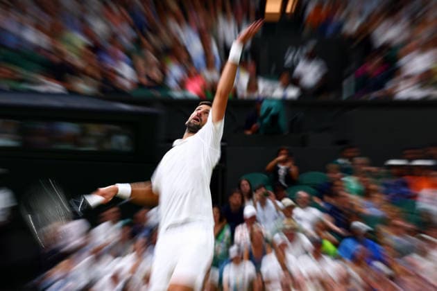 Novak Djokovic during his quarter-final match Wimbledon Tennis Championships, Day 9, The All England Lawn Tennis and Croquet Club, London, UK - 07 Jul 2026London The All England Lawn Tennis and United Kingdom  Copyright: xJamesxMarsh Shutterstockx 16978027em