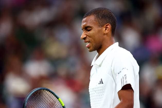 Felix Auger-Aliassime during his quarter-final match Wimbledon Tennis Championships, Day 9, The All England Lawn Tennis and Croquet Club, London, UK - 07 Jul 2026London The All England Lawn Tennis and United Kingdom  Copyright: xJamesxMarsh Shutterstockx 16978027fm