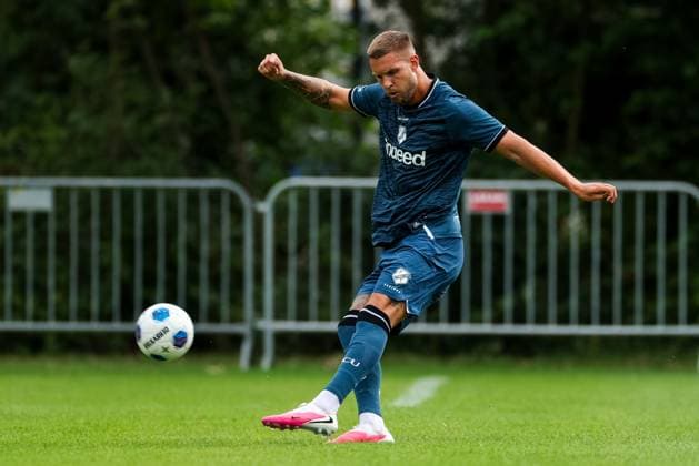 HAAKSBERGEN , 07-07-2026 , Ontmoetingspark De Greune , season 2026 2027 , Dutch pre-season football , friendly match between FC Utrecht and Apollon FC , picture shows FC Utrecht player Mike Eerdhuijzen Utrecht - Apollon  x204915599x Copyright: