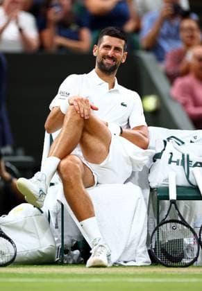 Novak Djokovic between games during his quarter-final match Wimbledon Tennis Championships, Day 9, The All England Lawn Tennis and Croquet Club, London, UK - 07 Jul 2026London The All England Lawn Tennis and United Kingdom  Copyright: xJamesxMarsh Shutterstockx 16978027fu