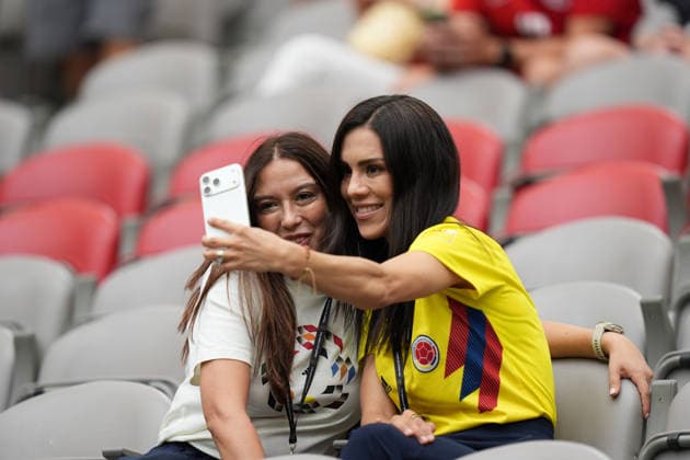 Colombia v Switzerland Round of 16 - FIFA Worl Cup 2026 Colombian female fans supports their national team, Nationalteam during the FIFA World Cup, WM, Weltmeisterschaft, Fussball 2026 Round of 16 match between Colombia and Switzerland at BC Place Stadium. on July 7, 2026, in Vancouver, Canada. (Photo by Leonardo Ramirez Eyepix Group) Copyright: xLeonardoxRamirez xEyepixxGroupx LR07072026-06585