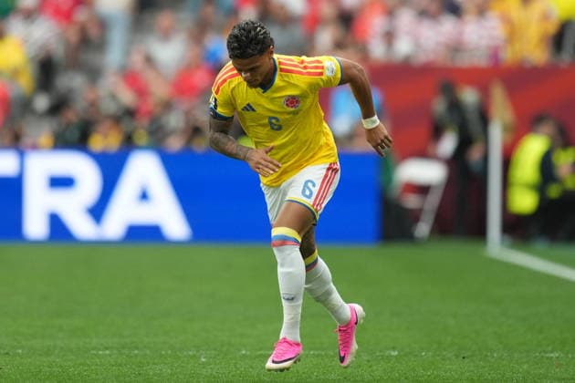 FIFA World Cup, WM, Weltmeisterschaft, Fussball 2026 - Round of 16 - Switzerland vs Colombia Richard Rios of Colombia enters the pitch during the FIFA World Cup 2026 Round of 16 match Switzerland against Colombia, in Vancouver, Canada, 07 July 2026. VANCOUVER Canada  Copyright: xBOBxFRIDx