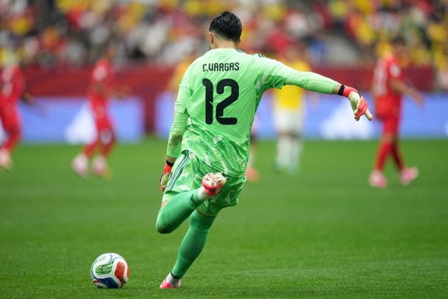 FIFA World Cup, WM, Weltmeisterschaft, Fussball 2026 - Round of 16 - Switzerland vs Colombia Goalkeeper Camilo Vargas of Colombia in action during the FIFA World Cup 2026 Round of 16 match Switzerland against Colombia, in Vancouver, Canada, 07 July 2026. VANCOUVER Canada  Copyright: xBOBxFRIDx