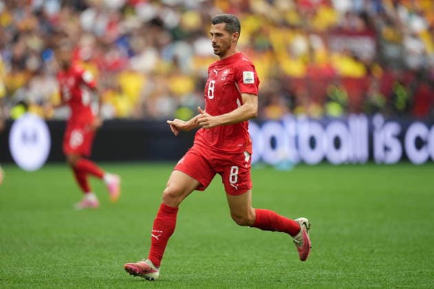 FIFA World Cup, WM, Weltmeisterschaft, Fussball 2026 - Round of 16 - Switzerland vs Colombia Remo Freuler of Switzerland in action during the FIFA World Cup 2026 Round of 16 match Switzerland against Colombia, in Vancouver, Canada, 07 July 2026. VANCOUVER Canada  Copyright: xBOBxFRIDx