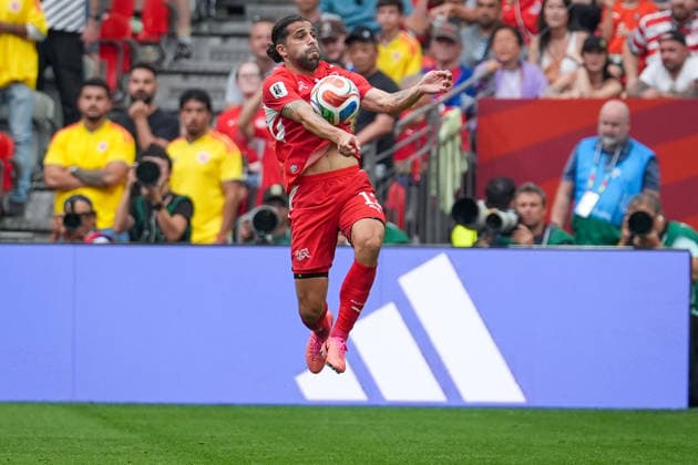 Kanada: Fußball FIFA World Cup, WM, Weltmeisterschaft, Fussball 2026, Achtelfinale - Schweiz vs Kolumbien - BC Place, Vancouver: Ricardo Rodriguez Ricardo Rodriguez (Schweiz, 13) *** Canada Soccer 2026 FIFA World Cup, Round of 16: Switzerland vs. Colombia at BC Place, Vancouver; Ricardo Rodriguez, Switzerland, 13 Copyright: xJOERANxSTEINSIEKx