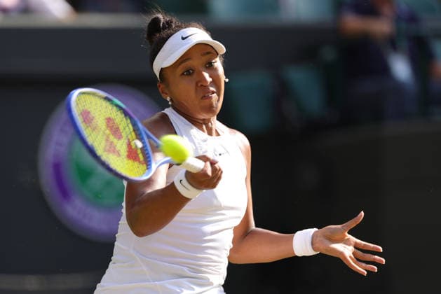 Naomi Osaka, JPN, during quarterfinals of 2026 All England Lawn Tennis Championships at Wimbledon, womens singles, London, 07 07 2026; - *** Naomi Osaka, JPN, during the quarterfinals of the 2026 All England Lawn Tennis Championships at Wimbledon, women s singles, London, July 7, 2026 