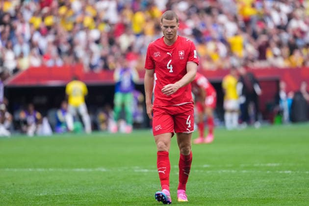 Nico Elvedi of Switzerland looks on during a FIFA Men’s World Cup 2026 round of 16 football match between Switzerland and Colombia at BC Place Vancouver, in Vancouver on July 07th 2026 (Photo by Alexandra Fechete SPP)  Copyright: xAlexandraxFechete SPPx Sportspressphoto_SPR187120