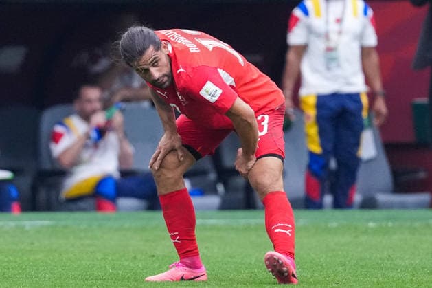 Ricardo Rodriguez of Switzerland reacts during a FIFA Men’s World Cup 2026 round of 16 football match between Switzerland and Colombia at BC Place Vancouver, in Vancouver on July 07th 2026 (Photo by Alexandra Fechete SPP)  Copyright: xAlexandraxFechete SPPx Sportspressphoto_SPR187121