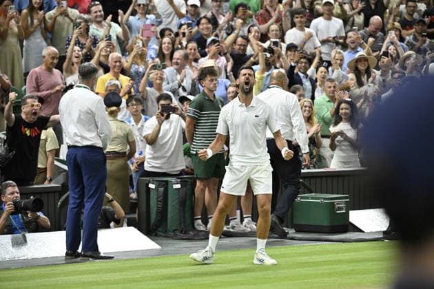 Tennis - Wimbledon 2026 - ITF - The Championships - 07 07 2026 - Tennis - Wimbledon 2026 - ITF - The Championships - 07 07 2026 - Novak Djokovic - Serbie London  Copyright: xChryslenexCaillaud Psnewzx