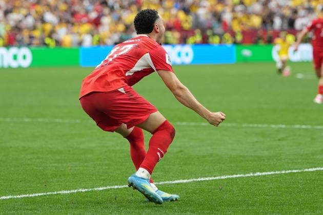 FIFA World Cup, WM, Weltmeisterschaft, Fussball 2026 - Round of 16 - Switzerland vs Colombia Ruben Vargas of Switzerland celebrates scoring the winning penalty after the penalty shoot-out of the FIFA World Cup 2026 Round of 16 match Switzerland against Colombia, in Vancouver, Canada, 07 July 2026. VANCOUVER Canada  Copyright: xBOBxFRIDx