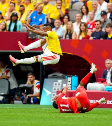 Switzerland v Colombia - FIFA World Cup, WM, Weltmeisterschaft, Fussball 2026 - Round of 16 VANCOUVER, CANADA - JULY 07: Dan Ndoye (11) of Switzerland in action during the 2026 FIFA World Cup Round of 16 match between Switzerland and Colombia at BC Place in Vancouver, British Columbia, Canada, on July 07, 2026. Ercin Erturk Anadolu Vancouver Canada. Editorial use only. Please get in touch for any other usage.  Copyright: x2026xAnadoluxErcinxErturkx