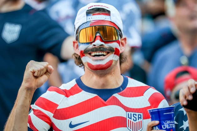 July 6, 2026, Seattle, Washington, USA: USA fan during the match between USA and Belgium in the World Cup 2026 at Seattle Stadium, Seattle, Washington Seattle USA - ZUMAj111 20260706_zsp_j111_013 Copyright: xTomxJonesx