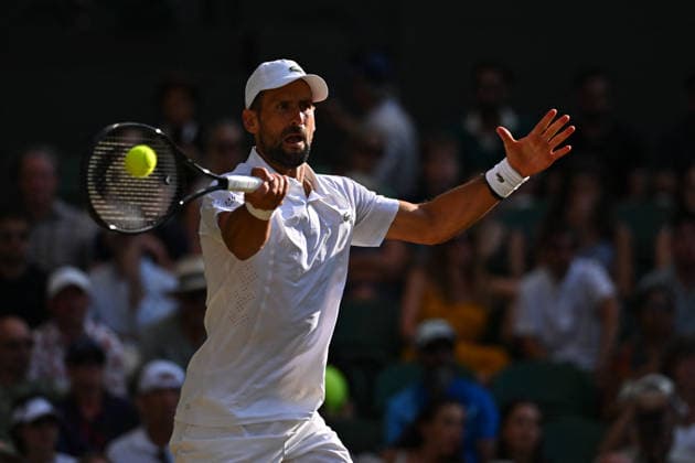 2026 Wimbledon - Novak Djokovic Novak Djokovic (SRB) during his quarter final round match at the 2026 Wimbledon Championships at the AELTC in London, UK on July 7, 2026. Photo by Corinne Dubreuil ABACAPRESS.COM London  Copyright: xDubreuilxCorinne ABACAx