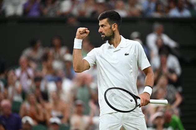 2026 Wimbledon - Novak Djokovic Novak Djokovic (SRB) during his quarter final round match at the 2026 Wimbledon Championships at the AELTC in London, UK on July 7, 2026. Photo by Corinne Dubreuil ABACAPRESS.COM London  Copyright: xDubreuilxCorinne ABACAx