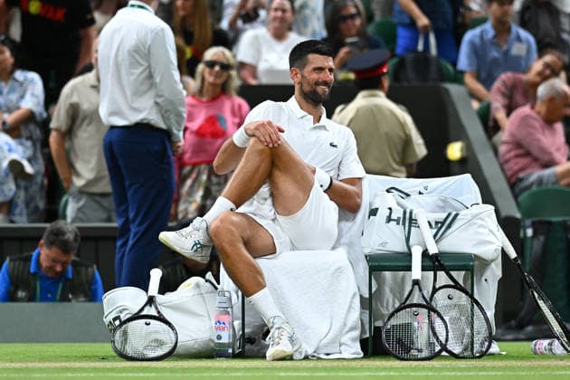 2026 Wimbledon - Novak Djokovic Novak Djokovic (SRB) during his quarter final round match at the 2026 Wimbledon Championships at the AELTC in London, UK on July 7, 2026. Photo by Corinne Dubreuil ABACAPRESS.COM London  Copyright: xDubreuilxCorinne ABACAx