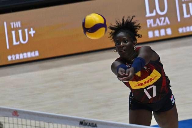 RECORD DATE NOT STATED HONG KONG-SPORTS Volleyball Nations League Hong Kong Myriam Fatime Sylla (No.17) from team Italy during the match between Italy and Ukraine Volleyball Nations League Hong Kong 2026 in Hong Kong, July 8, 2026.NEXPHER Kobe Li Hong Kong