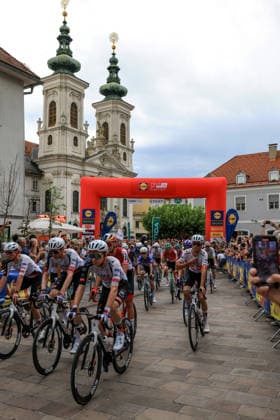 CYCLING - Oesterreich Rundfahrt 2026 GRAZ,AUSTRIA,08.JUL.26 - CYCLING - Tour of Austria, stage 1, Graz - Gamlitz. Image shows the start.  GEPAxpictures xMarioxBuehner-Weinrauch
