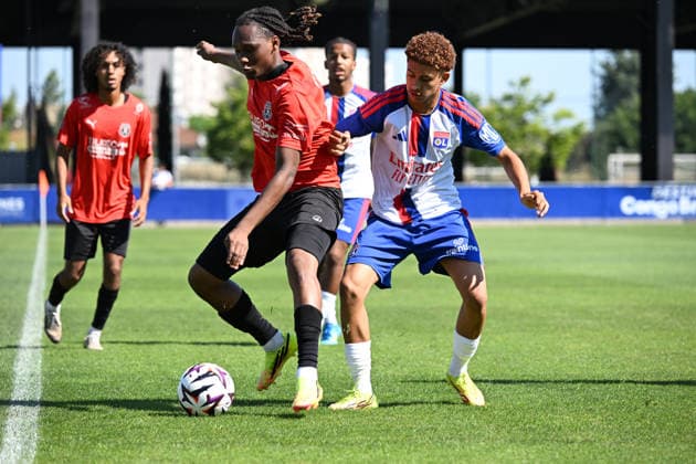 Football : Olympique Lyonnais and Macon 71 - Friendly football match - 08 07 2026 HAMDANI Adil of Lyon during the Friendly football match between Olympique Lyonnais and Macon 71 at GOLTC Decines Charpieu Lyon on July 08 2026 , France LYONFrance  Copyright: xMouradxAllilix