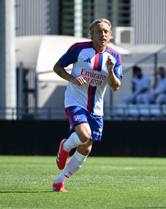 Football : Olympique Lyonnais and Macon 71 - Friendly football match - 08 07 2026 BIDSTRUP Mads of Lyon during the Friendly football match between Olympique Lyonnais and Macon 71 at GOLTC Decines Charpieu Lyon on July 08 2026 , France LYONFrance  Copyright: xMouradxAllilix