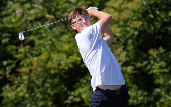 REPRO FREE *PRESS RELEASE NO REPRODUCTION FEE* EDITORIAL USE ONLY Golf Ireland Interprovincial Championships, Knightsbrook Golf Club, Meath 8 7 2026 Ulster™s Fionn Dobbin Fionn Dobbin 8 7 2026  Copyright: xx R1464066