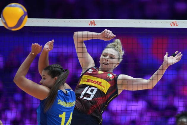 Volleyball Nations League Hong Kong 2026 - Day 1 Sarah Luisa Fahr (No.19) from team Italy during the match between Italy and Ukraine Volleyball Nations League Hong Kong 2026 on July 8, 2026 in Hong Kong. (Photo by Ellan Mad Nexpher Images) Hong Kong