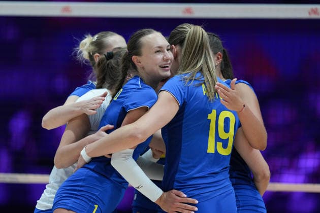 Volleyball Nations League Hong Kong 2026 - Day 1 Team Ukraine during the match between Italy and Ukraine Volleyball Nations League Hong Kong 2026 on July 8, 2026 in Hong Kong. (Photo by Ellan Mad Nexpher Images) Hong Kong