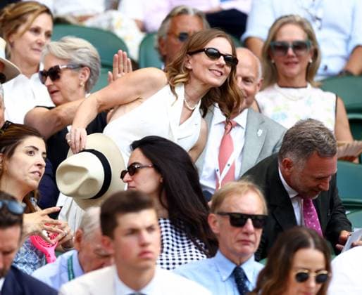 Geri Halliwell watching the action on Centre Court Wimbledon Tennis Championships, Day 10, The All England Lawn Tennis and Croquet Club, London, UK - 08 Jul 2026London The All England Lawn Tennis and United Kingdom  Copyright: xJamesxMarsh Shutterstockx 16978036eq