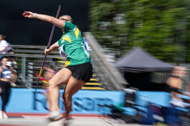 260708 Emilia Karell Finland tävlar i damernas spjut under friidrottstävlingen Folksam Grand Prix den 8 juli 2026 i Karlstad. *** July 8, 2026: Emilia Karell of Finland will compete in the women s javelin throw at the Folksam Grand Prix track and field meet in Karlstad  Copyright: FREDRIKxKARLSSON BB260708FK008