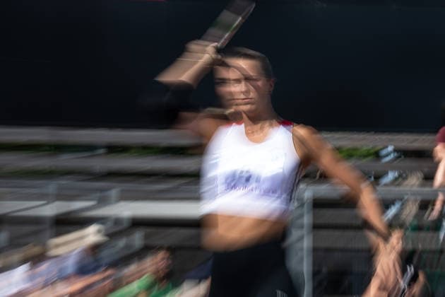260708 Beatrice Lantz Hässelby SK tävlar i damernas spjut under friidrottstävlingen Folksam Grand Prix den 8 juli 2026 i Karlstad. *** July 8, 2026: Beatrice Lantz of Hässelby SK will compete in the women’s javelin throw at the Folksam Grand Prix track and field meet in Karlstad  Copyright: FREDRIKxKARLSSON BB260708FK013