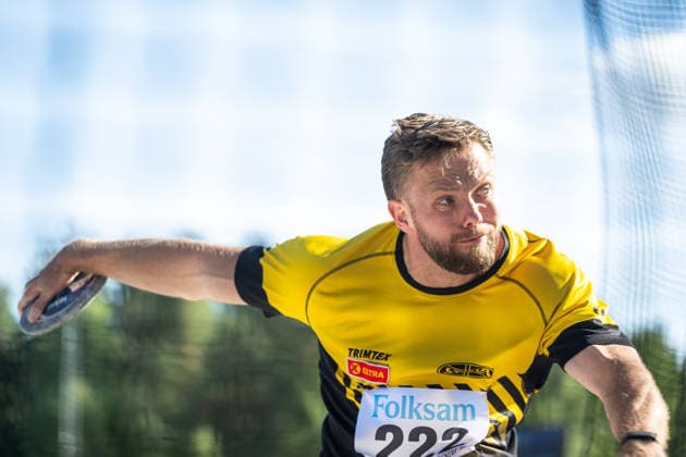 260708 Ola Stunes Isene Norway deltar i herrarnas diskus under friidrottstävlingen Folksam Grand Prix den 8 juli 2026 i Karlstad. *** July 8, 2026: Ola Stunes Isene of Norway will compete in the men s discus throw at the Folksam Grand Prix track and field meet on July 8, 2026, in Karlstad  Copyright: FREDRIKxKARLSSON BB260708FK018