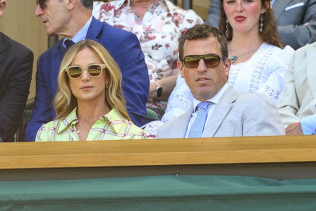 Wimbledon Tennis Championships 2026 - Day 10 LONDON, UNITED KINGDOM - JULY 08: Peter Phillips and his wife Harriet Sperling watch tennis on Centre Court during day ten of the 2026 Wimbledon Tennis Championships at the All England Lawn Tennis and Croquet Club in London, United Kingdom, on July 8, 2026. Ray Tang Anadolu London United Kingdom. Editorial use only. Please get in touch for any other usage.  Copyright: x2026xAnadoluxRayxTangx