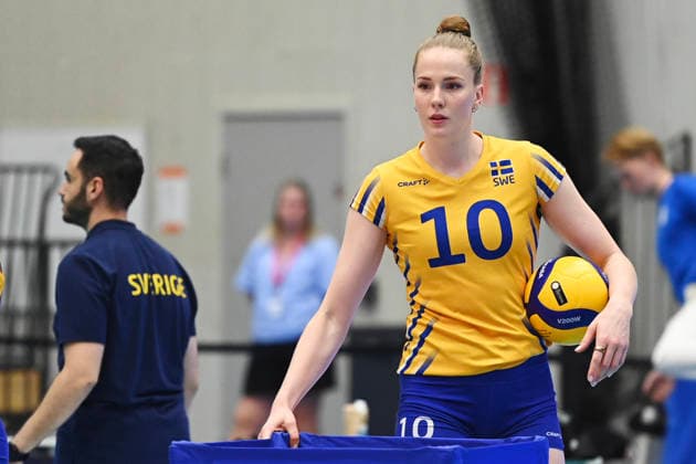 ÖREBRO, SWEDEN 20260708 Sweden s Isabelle Haak during Wednesday s 1:2 final match in the European League in volleyball between Sweden and Slovenia in Örebro. ÖREBRO SWEDEN x62610x *** ÖREBRO, SWEDEN, July 8, 2026: Sweden s Isabelle Haak during Wednesday s 1-2 final match in the European Volleyball League between Sweden and Slovenia in Örebro, ÖREBRO, SWEDEN x62610x  Copyright: xAnnaxHallams TTx VOLLEYBALL EUROPEAN LEAGUE FINAL WOMEN