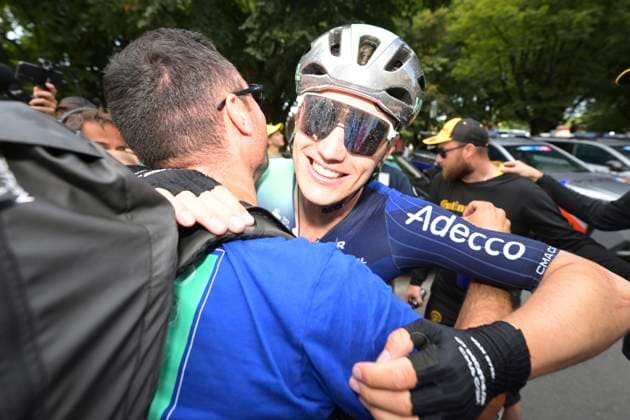 Tour de France 2026 Stage 5 PAU, FRANCE - JULY 08 : Kooij Olav (NED) of Decathlon CMA CGM Team during stage 5 of the 113rd edition of Tour de France an UCI World Tour 2.UWT cycling road race stage for Men Elite of 158 km with start in Lannemezan and finish in Pau on July 8, 2026 in Pau, France, 08 07 2026 Pau France  Copyright: xDavidxPintensx