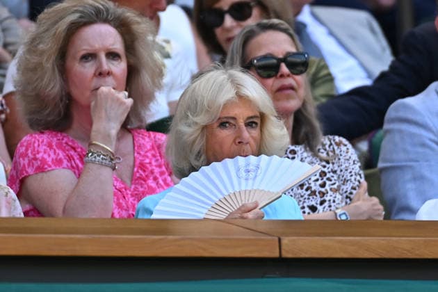 2026 Wimbledon - Queen Camilla Queen Camilla at the 2026 Wimbledon Championships at the AELTC in London, UK, on JULY 8, 2026. Photo by Corinne Dubreuil ABACAPRESS.COM London United Kingdom  Copyright: xDubreuilxCorinne ABACAx