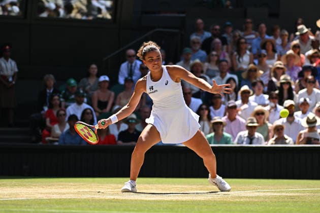 2026 Wimbledon - Jasmine Paolini Jasmine Paolini (ITA) during her quarter final round match at the 2026 Wimbledon Championships at the AELTC in London, GREAT BRITAIN, on JULY 8, 2026. Photo by Corinne Dubreuil ABACAPRESS.COM LONDON United Kingdom  Copyright: xDubreuilxCorinne ABACAx