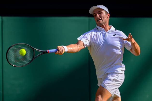 Day Ten: The Championships - Wimbledon 2026 LONDON, ENGLAND JULY 08 - Arthur Fery of Great Britain during Gentlemen s Quarter Final against Flavio Cobolli of Italy at The Wimbledon Lawn Tennis Championship at Wimbledon on July 08, 2026 in London, England. (Photo by Keeran Marquis)  Copyright: xKeeranxMarquis Fotoarena SPPx Sportspressphoto_SPR187635