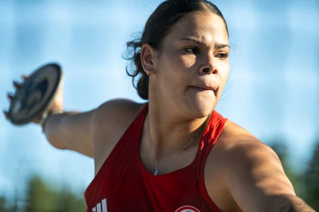 260708 Curly Brown Germany deltar i damernas diskus under friidrottstävlingen Folksam Grand Prix den 8 juli 2026 i Karlstad. *** July 8, 2026: Curly Brown of Germany will compete in the women s discus throw at the Folksam Grand Prix track and field meet in Karlstad  Copyright: FREDRIKxKARLSSON BB260708FK053
